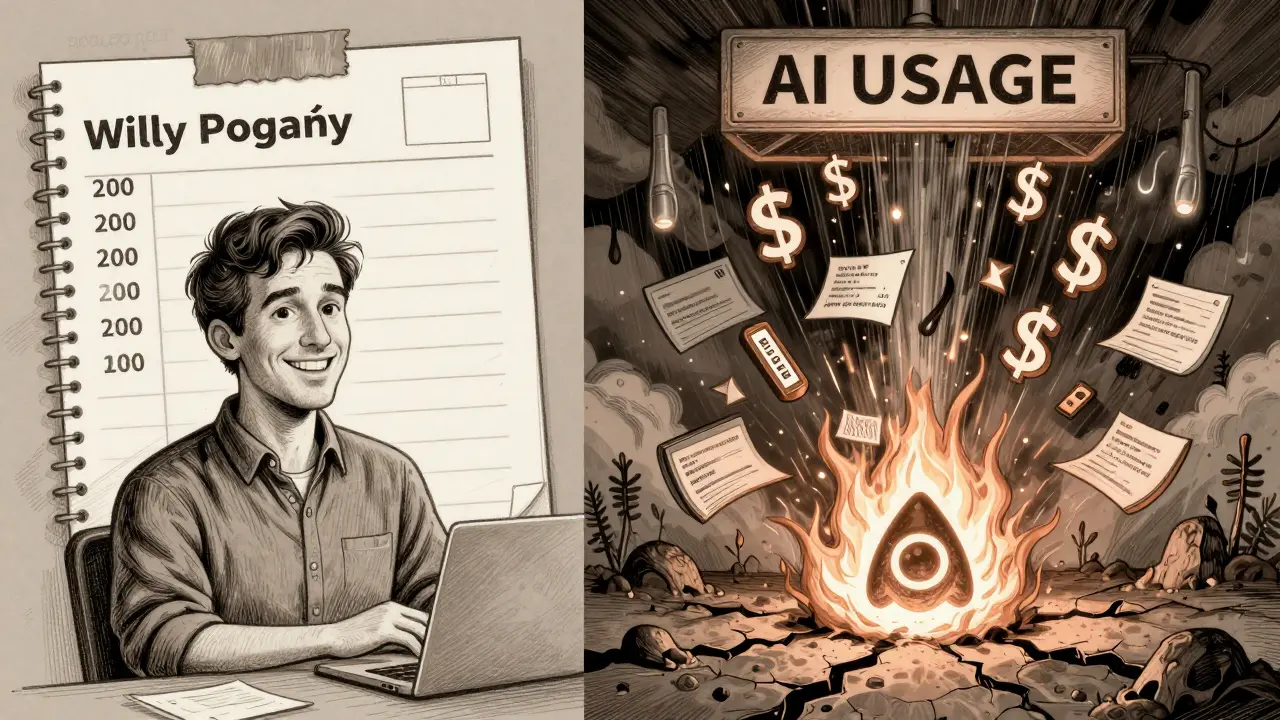 A founder facing a budget vs. chaos scene, with Replit's Budget Guardian as a protective symbol.