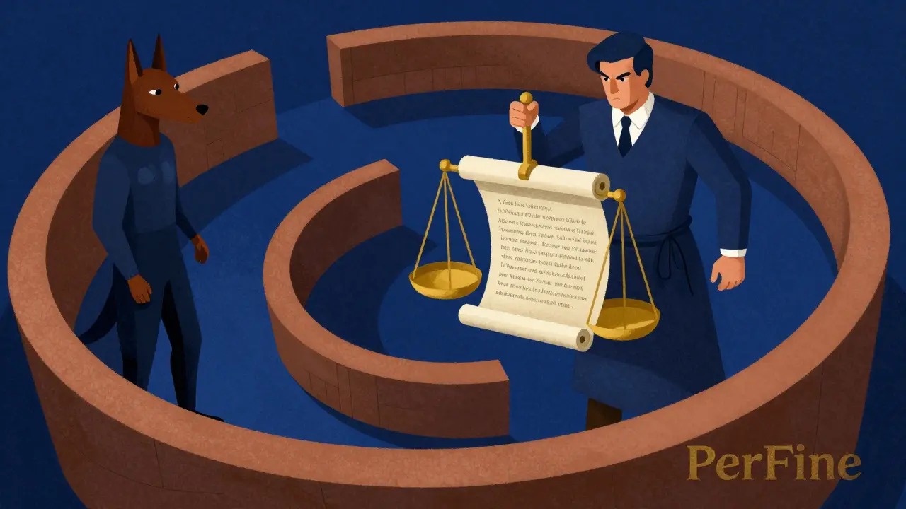 Three figures in a loop representing the Retriever, Generator, and Critic weighing text scrolls.