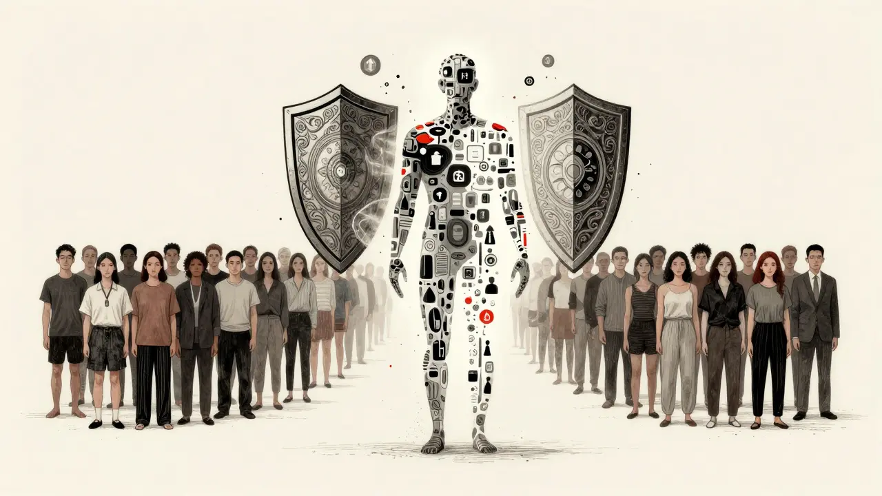 Illustration of synthetic patient data protecting privacy in clinical trials