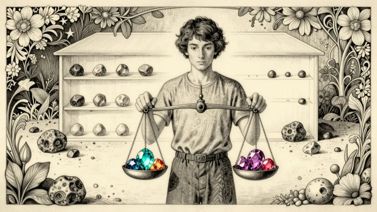 Figure balancing unique gems against dull stones for data quality
