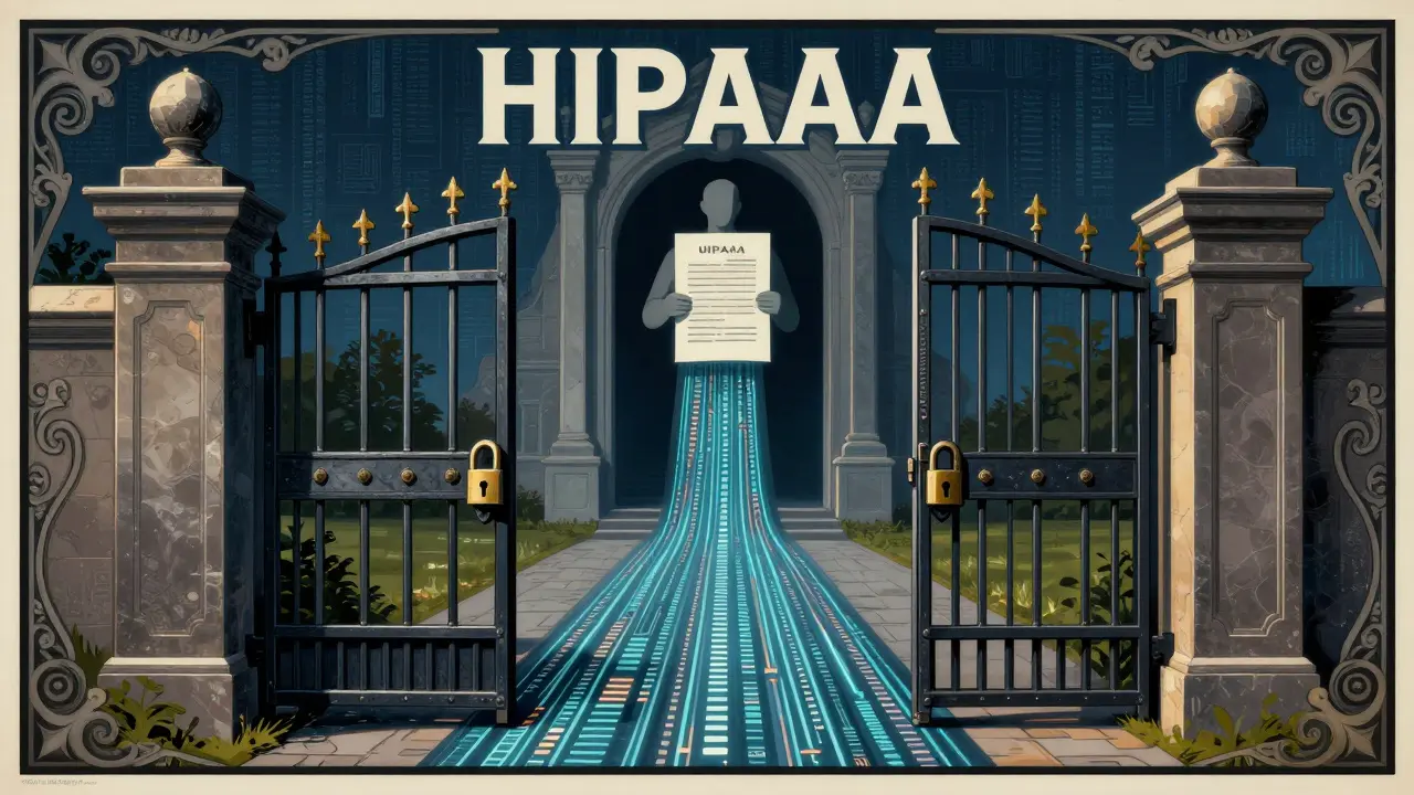 Secure data gateway blocking unsecured AI models for HIPAA