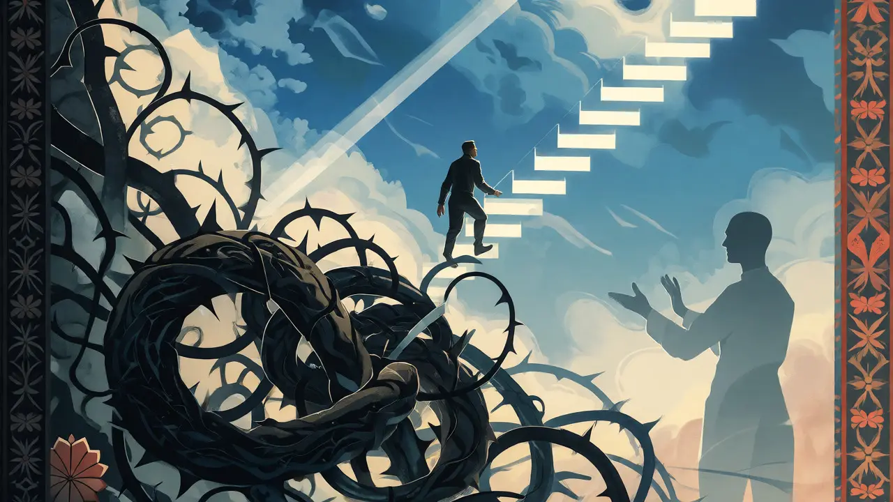 Agent escaping a tangled loop via hierarchical replanning
